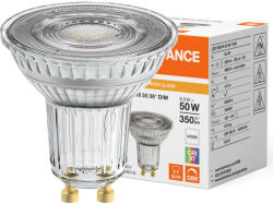 OSRAM LED izzó spotlámpa GU10 PAR16 6W = 50W 350lm 4000K Semleges 36° CRI97 Szabályozható Ledvance (4099854059070)