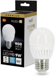 Kobi E27 LED gömbizzó 9W 900lm 6000K Hideg 200° Prémium Kobi (KOBZAR1282)