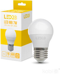 Kobi LED izzó E27 gömb alakú 7W 600lm 3000K Meleg 180° LED2B Kobi (KOBZAR1262)
