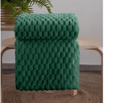 EUROFIRANY Cindy6 puha plüss takaró Sötétzöld 170x210 cm