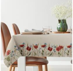 EUROFIRANY Pipacsos gobelin asztalterítő Natúr 140x180 cm +/-5%