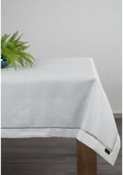 EUROFIRANY Emily azsúrozott fehér asztalterítő Fehér 145x350 cm