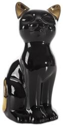 EUROFIRANY Fekete macska figura Fekete 11x9x20 cm