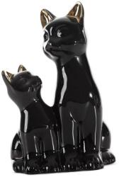 EUROFIRANY Fekete macska figura Fekete 15x11x22 cm