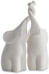 EUROFIRANY Riso2 elefántok kerámia gfigura Krémszín 5x14x21 cm