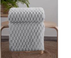 EUROFIRANY Cindy6 puha plüss takaró Ezüst 70x160 cm