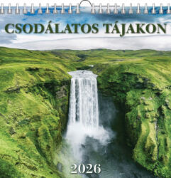 T-Calendar Falinaptár 33x33 cm Spirálozott Csodálatos Tájakon 2027 (L02402024)