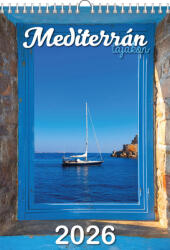 T-Calendar Falinaptár 23x33 cm Spirálozott Mediterrán Tájakon 2026 (L02401028)