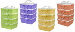 4home Sufertaș de plastic pentru alimente QUATRO 4 x 1, 2l, 17 x 15 x 25 cm