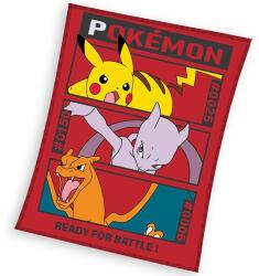 4-Home Carbotex Gyermek takaró Pokémon Pikachu MewToo és Charizard, 110 x 140 cm