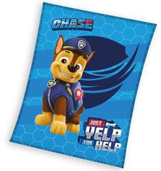 4-Home Carbotex Gyermek takaró Paw Patrol Hős Chase, 110x 140 cm