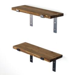 Hanah Home Lam005 Black and Walnut polc