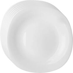 Altom Design White harmony opálüveg desszert tányér készlet, 21, 5 cm, 6 db