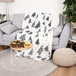 4Home Báránybőr takaró Frosted Trees, 150 x 200 cm