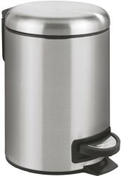 WENKO Leman 3 l pedálos szemetes, rozsdamentesacél, rozsdamentes acél matt, 3 l