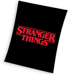 4-Home Carbotex Stranger Things Black Gyerek pléd, 130 x 170 cm