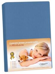 Bellatex Jersey lepedő elasztánnal, sötétkék, sötétkék, 90 x 200 cm