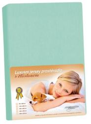 Bellatex Jersey lepedő elasztánnal, türkiz, türkiz, 90 x 200 cm