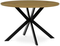 Autronic Étkezőasztal 120 x 120 cm, vad tölgy, világosbarna, L