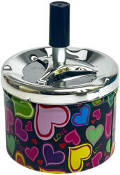  Hamuzó Bepörgetős Mintás Szívecskés (1db-os) (rf64562)