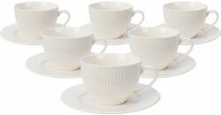 4home 6 darab porcelán csésze és csészealj szett Linie240 ml
