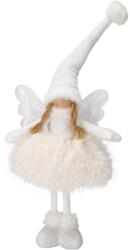 4home Álló angyal lány karácsonyi LED dekoráció, 50 cm, fehér, fehér