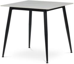 Autronic Étkezőasztal 80 x 80 cm, kerámia és márvány, fehér, fehér