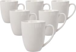 4home 6 darab porcelán bögre szett Linie 370 ml