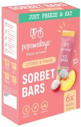 Popsmalaya Licsi Őszibarack Ízű Jégnyalóka, (6x45ml) 270ml (Popsmalaya)