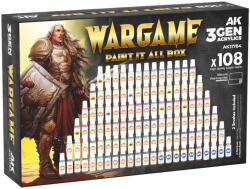 AK Interactive WARGAME PAINT IT ALL BOX 108 COLORS 3GEN (AK11784)