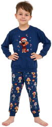 Cornette Pijama băieți CORNETTE 593/173 DOG albastru închis: 86/92 (32439 86/92)