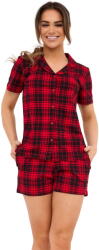 Cornette Pijama de damă cu nasturi CORNETTE 346/424 TRACY 2 roșu: XXL (32410 XXL)