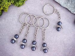 R.M. ékszer Angyali Energia Titka kulcstartó hematit angyalkával 25 dbos csomag (19450RM25)