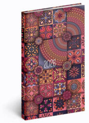 REALSYSTEM zsebnaptár, álló, heti, 9x16, 5cm, 2026, Picture mozaik (RSZ-5811-67) - mesescuccok