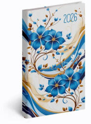 REALSYSTEM zsebnaptár, álló, heti, 9x16, 5cm, 2026, Picture kékvirág (RSZ-5811-69)