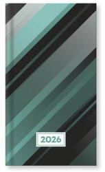 VECTRALINE zsebnaptár, álló, heti, 2026, Csíkos (VEC-23-09786-8)