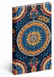 REALSYSTEM zsebnaptár, álló, heti, 9x16, 5cm, 2026, Picture mandala (RSZ-5811-74)