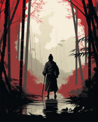 Alkotásutca Vár az út - Számfestő készlet kereten 40x50