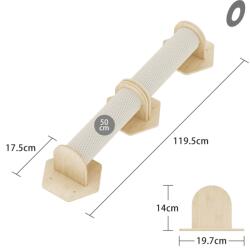 Petverzum Falra szerelhető vidámpark O (Nagyméretű mászórúd)