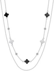 BeSpecial Colier argint 925 placat cu rodiu cu pandantive din sidef Trifoi cu Patru Foi (CRR02)