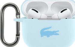 Lacoste Husă din Silicon Lucios cu Logo Imprimat pentru AirPods Pro Albastru (LCAPSLB)