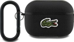 Lacoste Petit Pique Husă cu Logo Croc pentru AirPods Pro 2 Negru (LCAP2PVCK)