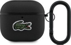 Lacoste Petit Pique Husă cu Logo Croc pentru AirPods 4 Negru (LCA4PVCK)
