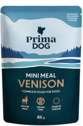 PrimaDog Mini Meal Szarvas szószban Alutasakos nedves kutyatáp 85 g