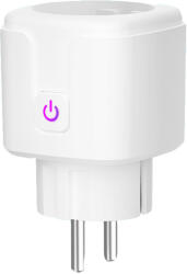 HomeVast Priza inteligenta mobila, HomeVast®, cu protocol ZigBee, 16A, cu monitorizare consum, compatibila Tuya/Smart life (WHDZ01)
