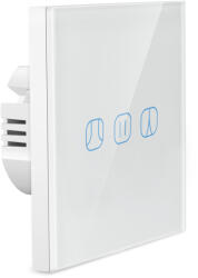 HomeVast Intrerupator inteligent cu contact tactil, HomeVast®, cu protocol ZigBee, pentru automatizare draperii, compatibil Tuya/Smartlife (DS-151Z)