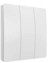 HomeVast Intrerupator cinetic, RF433, 3 canale, alb - Model ES-KS03 (ES-KS03)