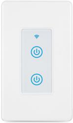 HomeVast Intrerupator inteligent modular, cu contact tactil, 1 modul, 2 canale, alb - Model DS-123-2-1 (DS-123-2-1)