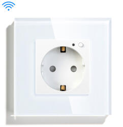 HomeVast Priza de perete inteligenta, HomeVast®, cu protocol WiFi, compatibil Tuya/Smartlife, alb (SM-W16A-W)