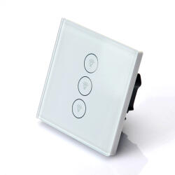 HomeVast Intrerupator inteligent cu contact tactil, HomeVast®, 3 canale, cu protocol WiFi, compatibil Tuya/Smartlife (ES-WTWS-3)